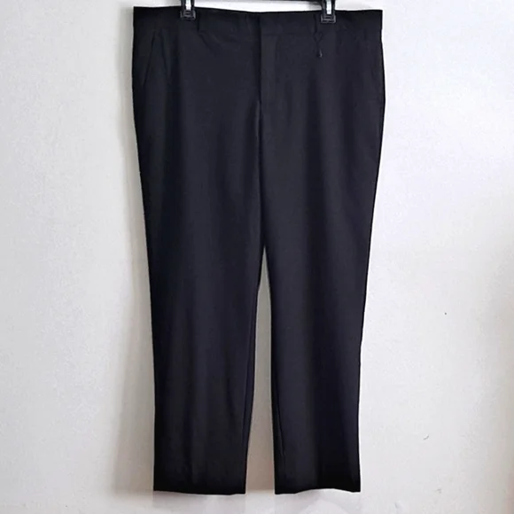 Banana Republic Black Pants Size 14 Avery Wool Blend - Picture 2 of 8